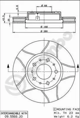 AP féktárcsa - X 24453 - TothCarparts