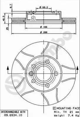 AP féktárcsa - X 24628 - TothCarparts