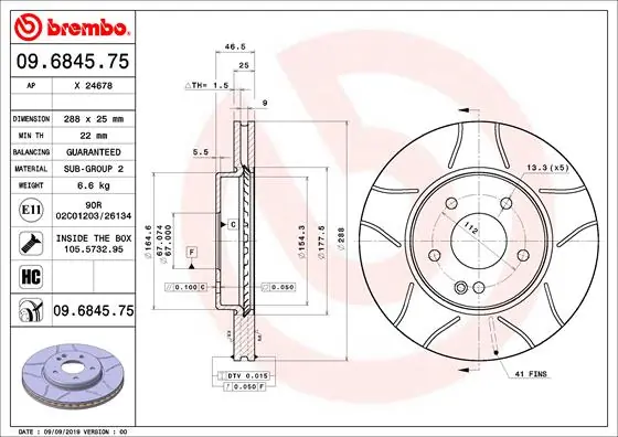 AP féktárcsa - X 24678 - TothCarparts