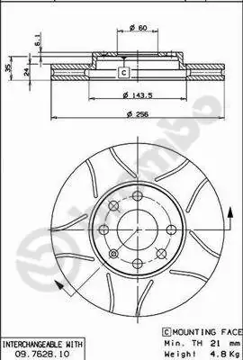 AP féktárcsa - X 24738 - TothCarparts