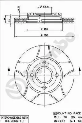 AP féktárcsa - X 24760 - TothCarparts