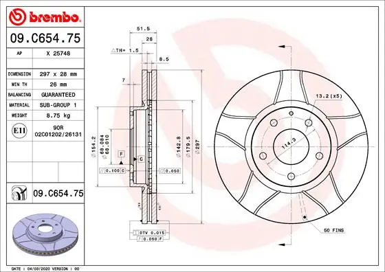 AP féktárcsa - X 25748 - TothCarparts
