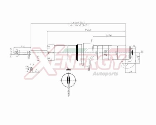 AP XENERGY lengéscsillapító - X025340 - TothCarparts