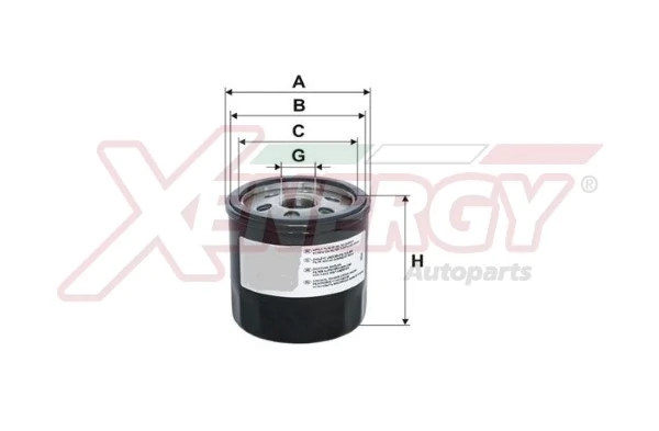 AP XENERGY olajszűrő - X1522676 - TothCarparts