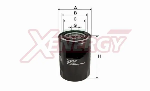 AP XENERGY olajszűrő - X153150 - TothCarparts