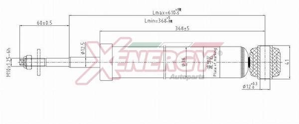 AP XENERGY lengéscsillapító - X255343 - TothCarparts