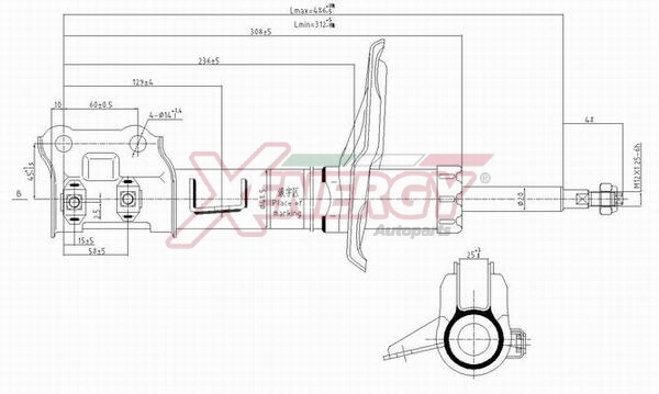 AP XENERGY lengéscsillapító - X257339 - TothCarparts