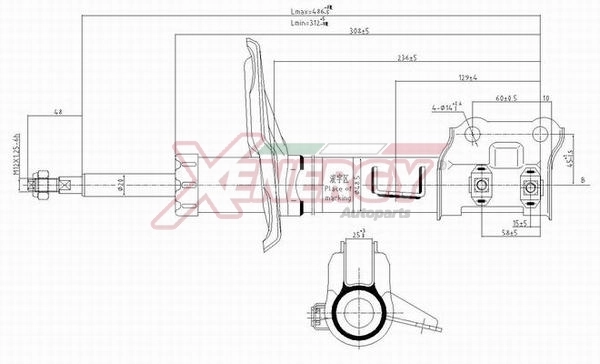 AP XENERGY lengéscsillapító - X258339 - TothCarparts