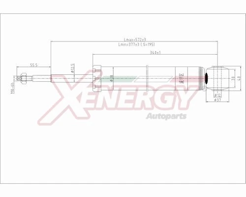 AP XENERGY lengéscsillapító - X289343 - TothCarparts