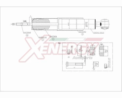 AP XENERGY lengéscsillapító - X306553 - TothCarparts