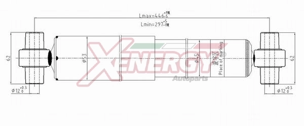 AP XENERGY lengéscsillapító - X363344 - TothCarparts