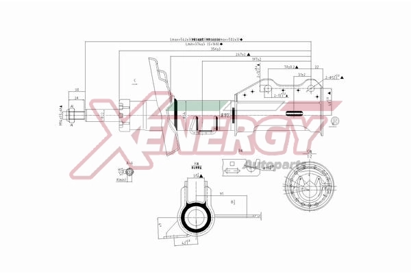 AP XENERGY lengéscsillapító - X371339 - TothCarparts