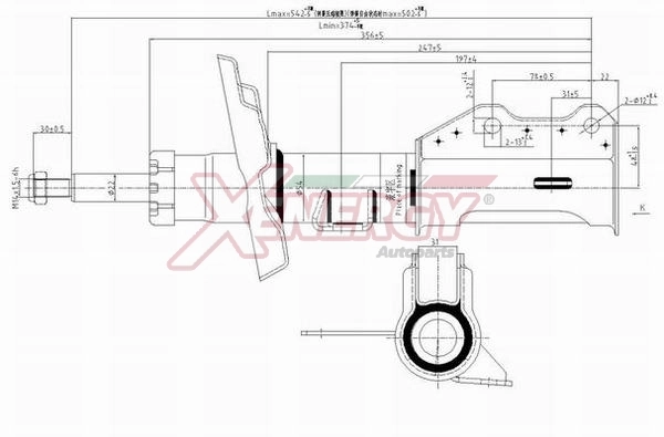 AP XENERGY lengéscsillapító - X374339 - TothCarparts