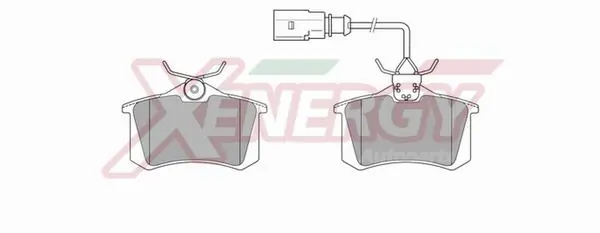 AP XENERGY fékbetétkészlet, tárcsafék - X40275 - TothCarparts