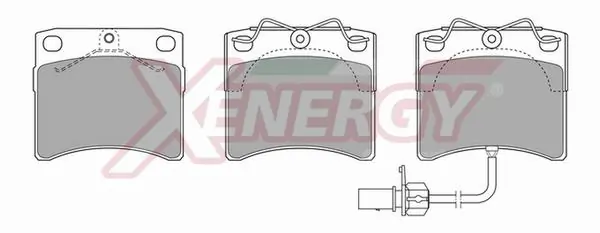 AP XENERGY fékbetétkészlet, tárcsafék - X40468 - TothCarparts