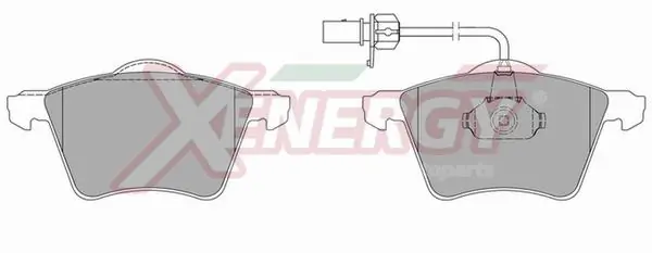 AP XENERGY fékbetétkészlet, tárcsafék - X40728 - TothCarparts