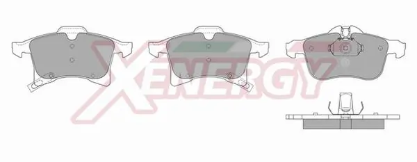 AP XENERGY fékbetétkészlet, tárcsafék - X40890 - TothCarparts