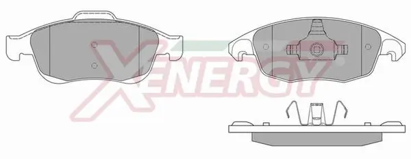 AP XENERGY fékbetétkészlet, tárcsafék - X41020 - TothCarparts