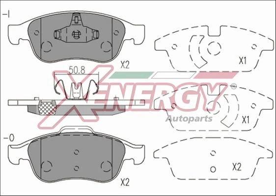 AP XENERGY fékbetétkészlet, tárcsafék - X41168 - TothCarparts