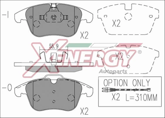 AP XENERGY fékbetétkészlet, tárcsafék - X41205 - TothCarparts