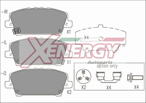 AP XENERGY fékbetétkészlet, tárcsafék - X41221 - TothCarparts