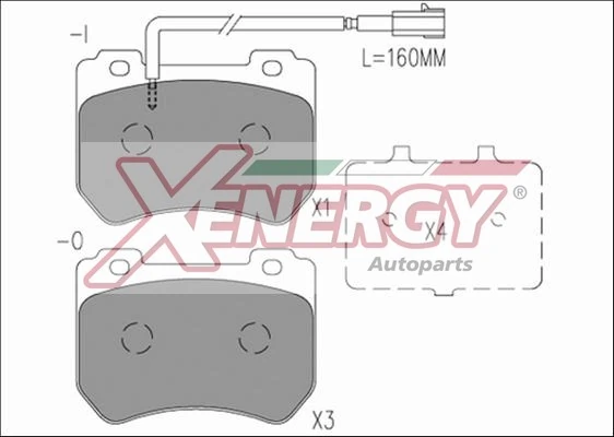 AP XENERGY fékbetétkészlet, tárcsafék - X41241 - TothCarparts