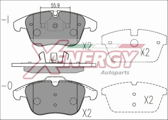 AP XENERGY fékbetétkészlet, tárcsafék - X41254 - TothCarparts
