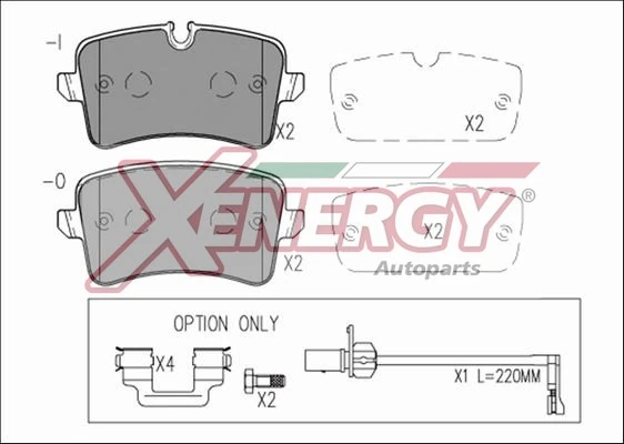 AP XENERGY fékbetétkészlet, tárcsafék - X41272 - TothCarparts