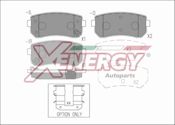 AP XENERGY fékbetétkészlet, tárcsafék - X41274 - TothCarparts