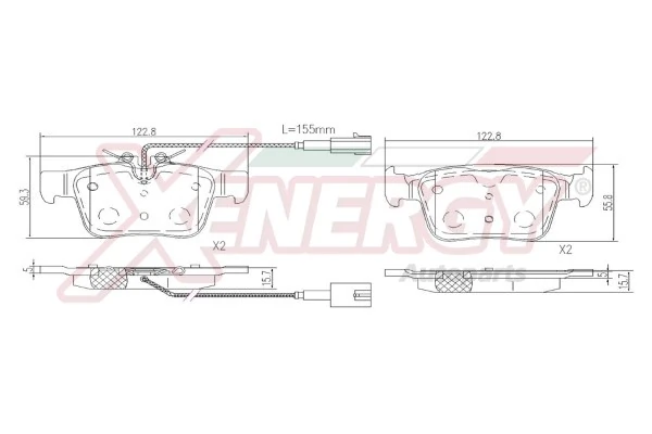 AP XENERGY fékbetétkészlet, tárcsafék - X41293 - TothCarparts