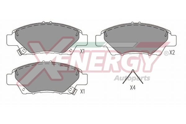 AP XENERGY fékbetétkészlet, tárcsafék - X41352 - TothCarparts