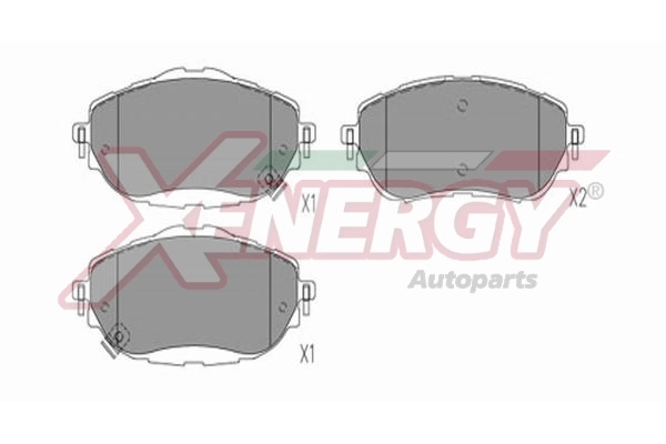 AP XENERGY fékbetétkészlet, tárcsafék - X41362 - TothCarparts