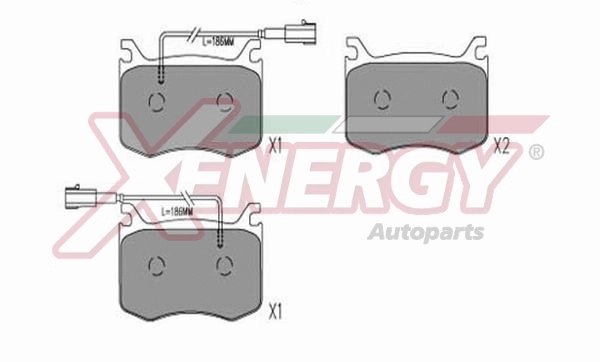 AP XENERGY fékbetétkészlet, tárcsafék - X41380 - TothCarparts