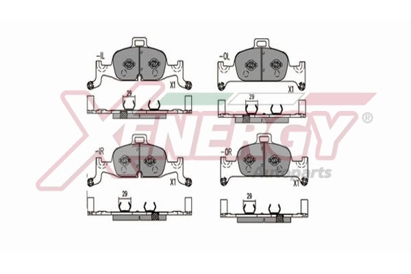 AP XENERGY fékbetétkészlet, tárcsafék - X41387 - TothCarparts