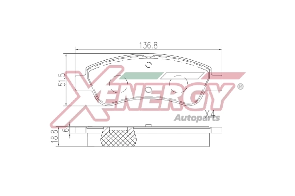 AP XENERGY fékbetétkészlet, tárcsafék - X41399 - TothCarparts