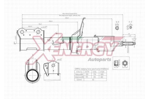 AP XENERGY lengéscsillapító - X502332 - TothCarparts