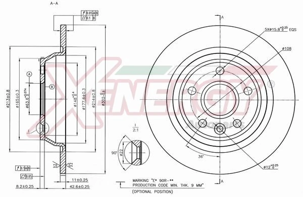 AP XENERGY féktárcsa - X601068 - TothCarparts