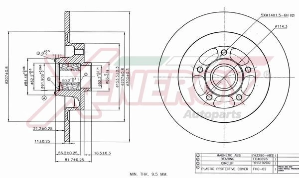 AP XENERGY féktárcsa - X601394 - TothCarparts