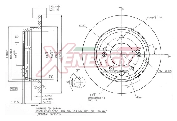 AP XENERGY féktárcsa - X601487 - TothCarparts