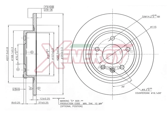 AP XENERGY féktárcsa - X601488 - TothCarparts