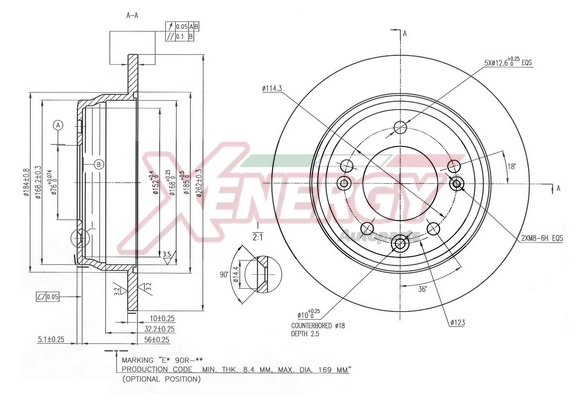 AP XENERGY féktárcsa - X601493 - TothCarparts