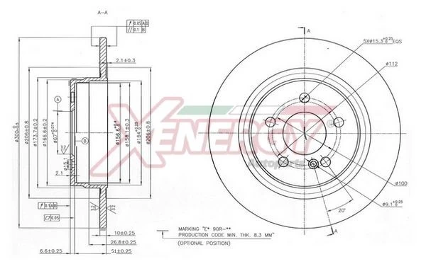 AP XENERGY féktárcsa - X601543 - TothCarparts
