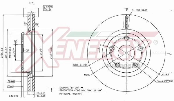 AP XENERGY féktárcsa - X602241 - TothCarparts