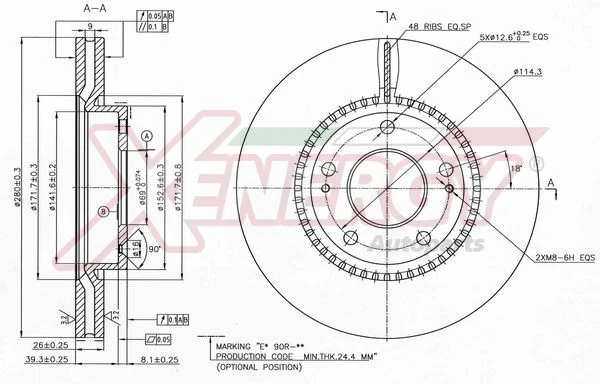 AP XENERGY féktárcsa - X602245 - TothCarparts