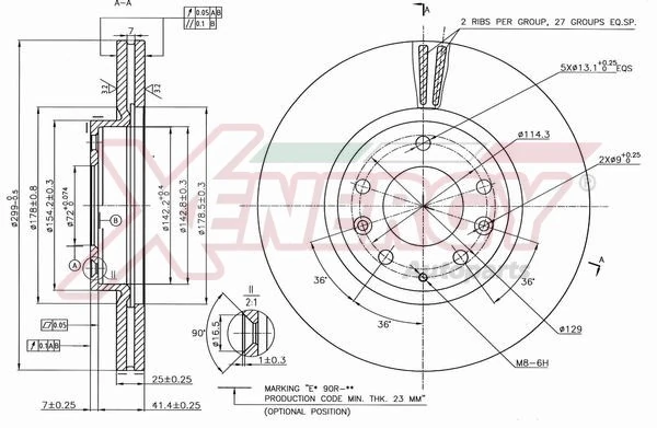 AP XENERGY féktárcsa - X602560 - TothCarparts