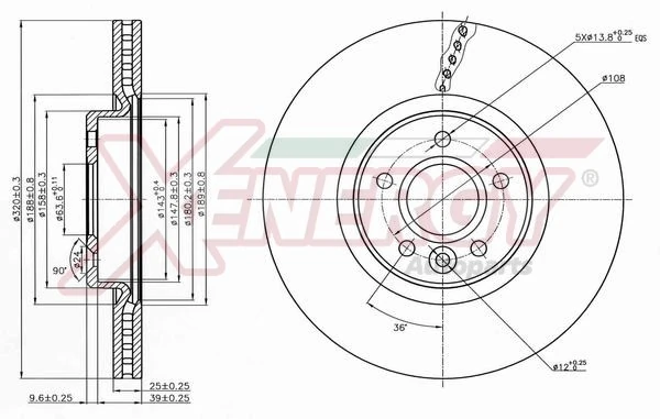 AP XENERGY féktárcsa - X602760 - TothCarparts