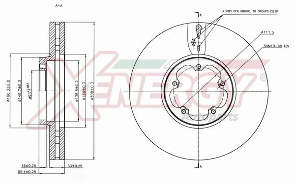 AP XENERGY féktárcsa - X602761 - TothCarparts