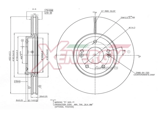 AP XENERGY féktárcsa - X602852 - TothCarparts
