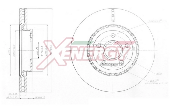 AP XENERGY féktárcsa - X602893 - TothCarparts