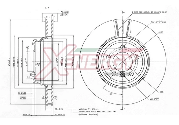 AP XENERGY féktárcsa - X602900 - TothCarparts